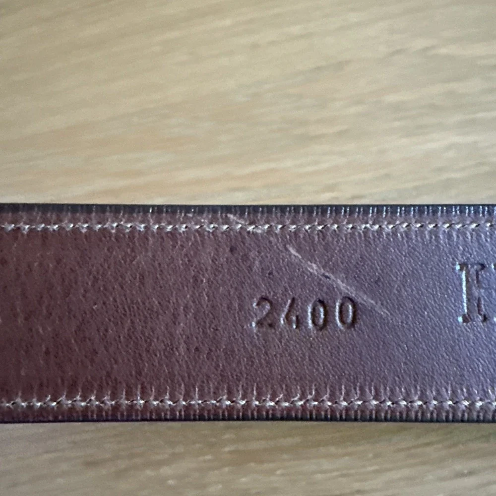 Hanks Belts Brown Leather Belt Size 42 Made in USA Model 2400